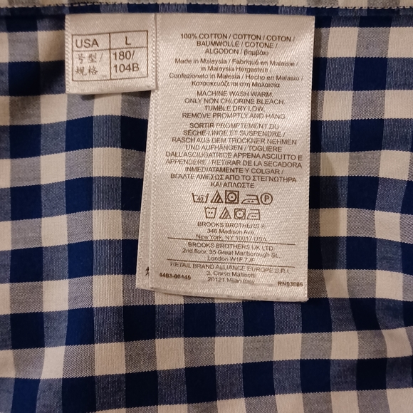 Brooks Brothers Mens Long Sleeve Button Down Size Large LOT of 2 - Picture 4 of 8